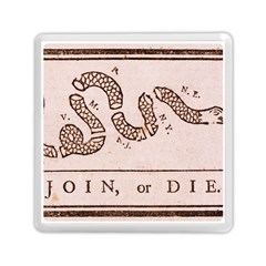 Original Design, Join Or Die, Benjamin Franklin Political Cartoon Memory Card Reader (square)  by thearts