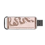 Original Design, Join or Die, Benjamin Franklin Political Cartoon Portable USB Flash (Two Sides) Back