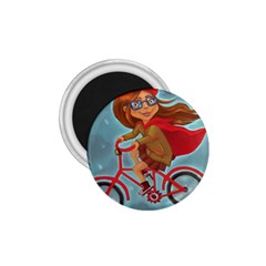 Girl On A Bike 1 75  Magnets by chipolinka