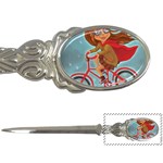 Girl on a bike Letter Openers Front