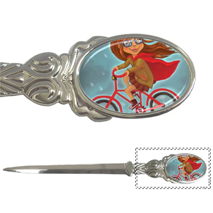 Girl on a bike Letter Openers