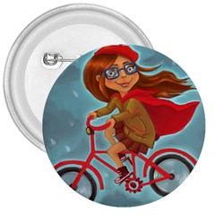 Girl On A Bike 3  Buttons by chipolinka