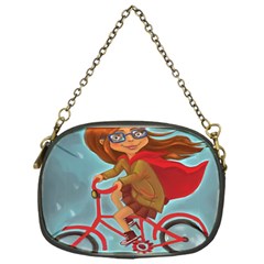 Girl On A Bike Chain Purses (one Side) 