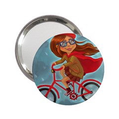 Girl On A Bike 2 25  Handbag Mirrors by chipolinka