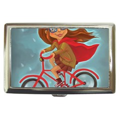 Girl On A Bike Cigarette Money Cases by chipolinka