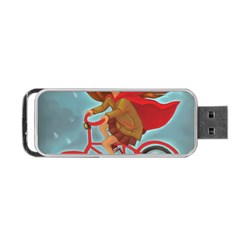 Girl On A Bike Portable Usb Flash (two Sides)