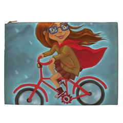 Girl On A Bike Cosmetic Bag (xxl)  by chipolinka