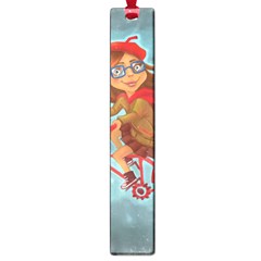 Girl On A Bike Large Book Marks by chipolinka