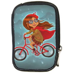 Girl On A Bike Compact Camera Cases by chipolinka