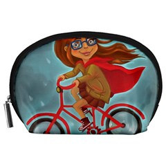 Girl On A Bike Accessory Pouches (large)  by chipolinka