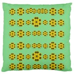 Sun Flowers For The Soul At Peace Large Flano Cushion Case (Two Sides) Back