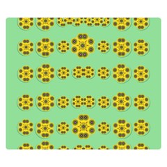 Sun Flowers For The Soul At Peace Double Sided Flano Blanket (small)  by pepitasart