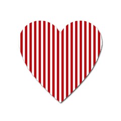 Red Stripes Heart Magnet by jumpercat