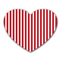 Red Stripes Heart Mousepads by jumpercat