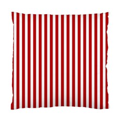 Red Stripes Standard Cushion Case (one Side) by jumpercat