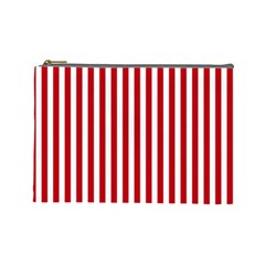 Red Stripes Cosmetic Bag (large)  by jumpercat