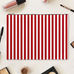 Red Stripes Cosmetic Bag (xl) by jumpercat