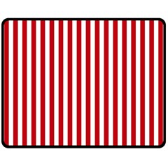 Red Stripes Double Sided Fleece Blanket (medium)  by jumpercat