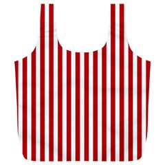 Red Stripes Full Print Recycle Bags (l)  by jumpercat