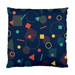 Blue Background Backdrop Geometric Standard Cushion Case (one Side) by Nexatart