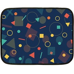 Blue Background Backdrop Geometric Fleece Blanket (mini) by Nexatart