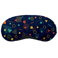 Blue Background Backdrop Geometric Sleeping Masks by Nexatart