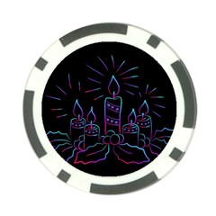 Advent Wreath Candles Advent Poker Chip Card Guard by Nexatart