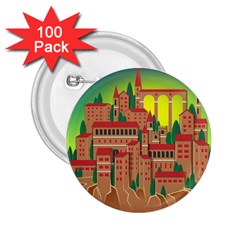 Mountain Village Mountain Village 2 25  Buttons (100 Pack)  by Nexatart