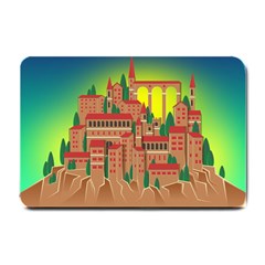 Mountain Village Mountain Village Small Doormat  by Nexatart