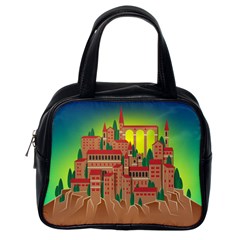 Mountain Village Mountain Village Classic Handbags (one Side) by Nexatart