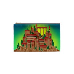 Mountain Village Mountain Village Cosmetic Bag (small)  by Nexatart