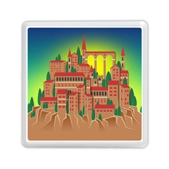 Mountain Village Mountain Village Memory Card Reader (square)  by Nexatart