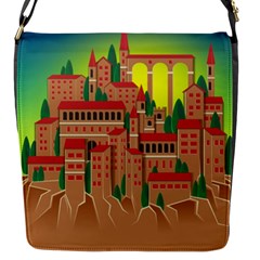 Mountain Village Mountain Village Flap Messenger Bag (s) by Nexatart