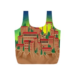 Mountain Village Mountain Village Full Print Recycle Bags (s)  by Nexatart