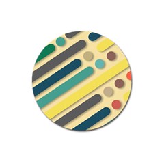 Background Vintage Desktop Color Magnet 3  (round) by Nexatart