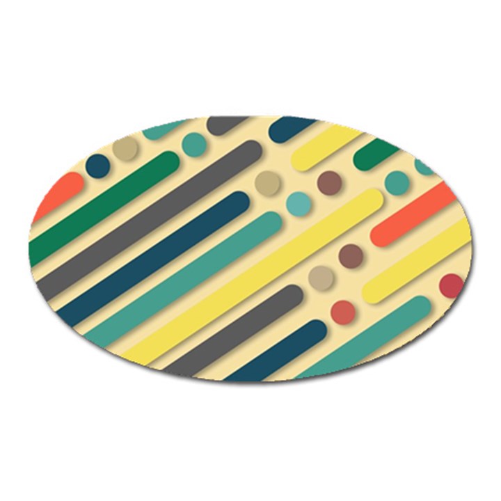 Background Vintage Desktop Color Oval Magnet