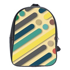 Background Vintage Desktop Color School Bag (large) by Nexatart