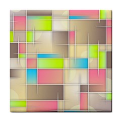 Background Abstract Grid Tile Coasters