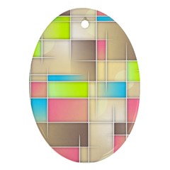 Background Abstract Grid Ornament (Oval)