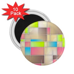 Background Abstract Grid 2.25  Magnets (10 pack) 