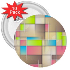 Background Abstract Grid 3  Buttons (10 pack) 