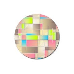 Background Abstract Grid Magnet 3  (Round)