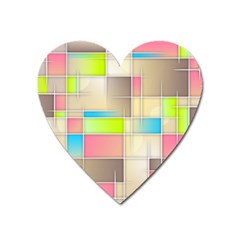 Background Abstract Grid Heart Magnet