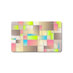 Background Abstract Grid Magnet (Name Card)