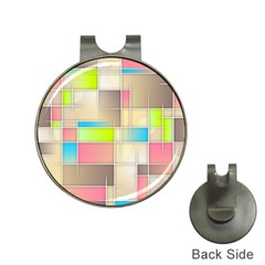 Background Abstract Grid Hat Clips with Golf Markers