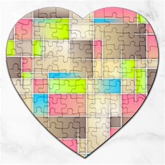 Background Abstract Grid Jigsaw Puzzle (Heart)