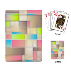 Background Abstract Grid Playing Card