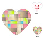 Background Abstract Grid Playing Cards (Heart)  Front