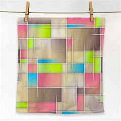 Background Abstract Grid Face Towel