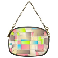 Background Abstract Grid Chain Purses (Two Sides) 